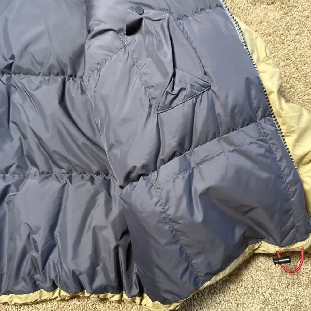 Nautica Men’s Puffer Coat 80% Down‎ 20% Waterfowl Feather Beige Sz L EUC Winter